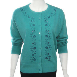Sweater fashion all-match mother clothing cardigan