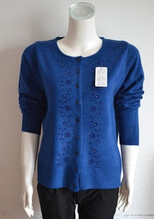 Sweater fashion all-match mother clothing cardigan
