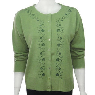 Sweater fashion all-match mother clothing cardigan