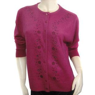 Sweater fashion all-match mother clothing cardigan
