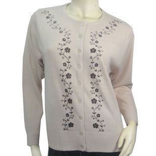 Sweater fashion all-match mother clothing cardigan
