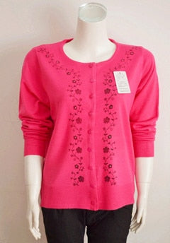 Sweater fashion all-match mother clothing cardigan