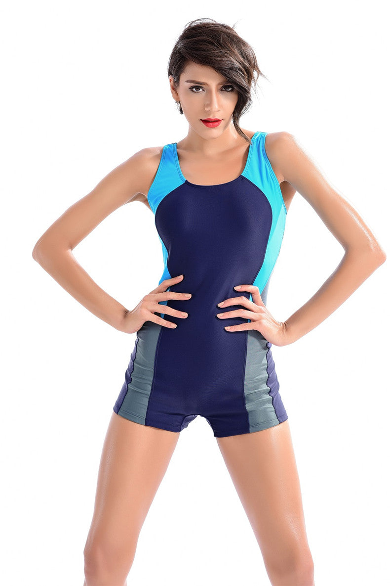 Sports Pool Training Body Suit One Piece Swimsuit