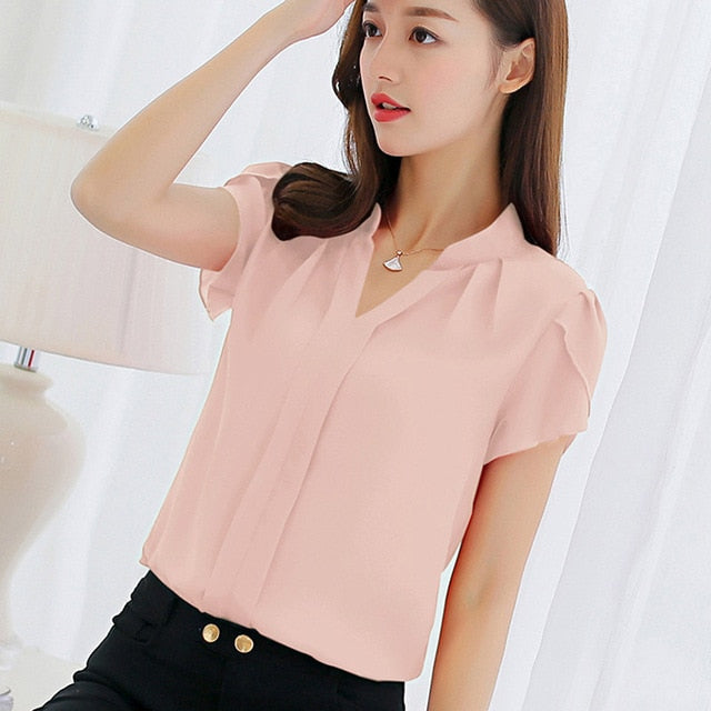 Women Shirt Chiffon Blusas