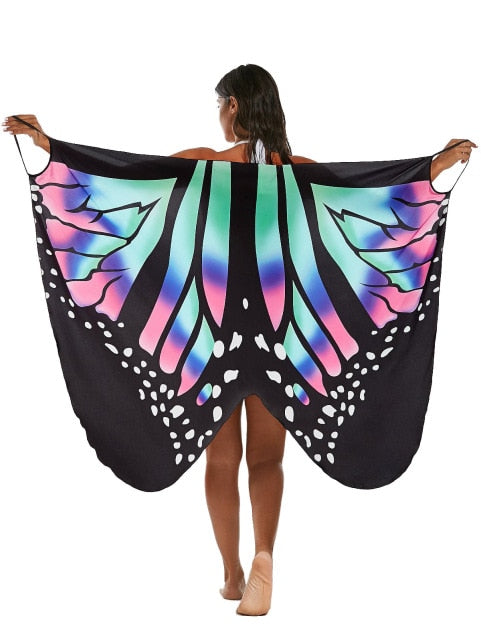 Jeebel Printed Playa Cover Up Wrap Slip Beach