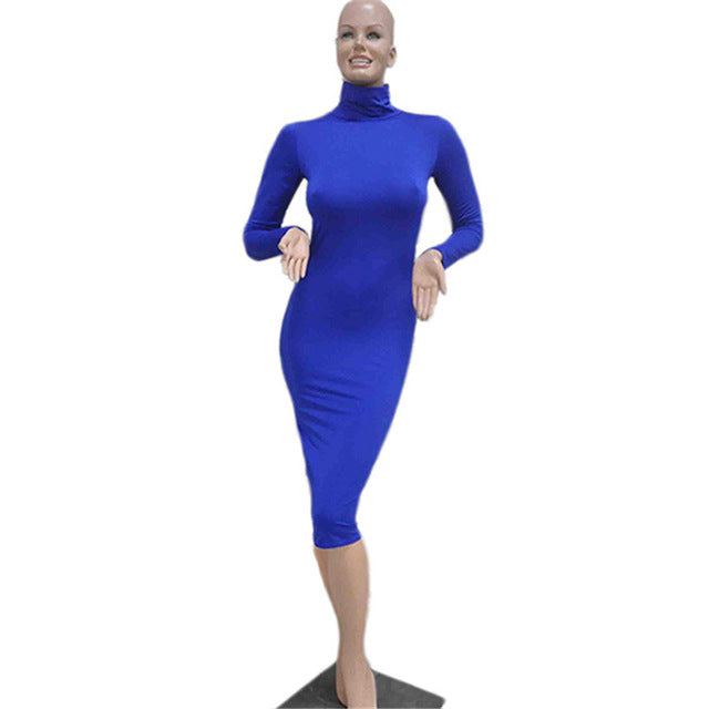 Slim Long Sleeve Bodycon Dress