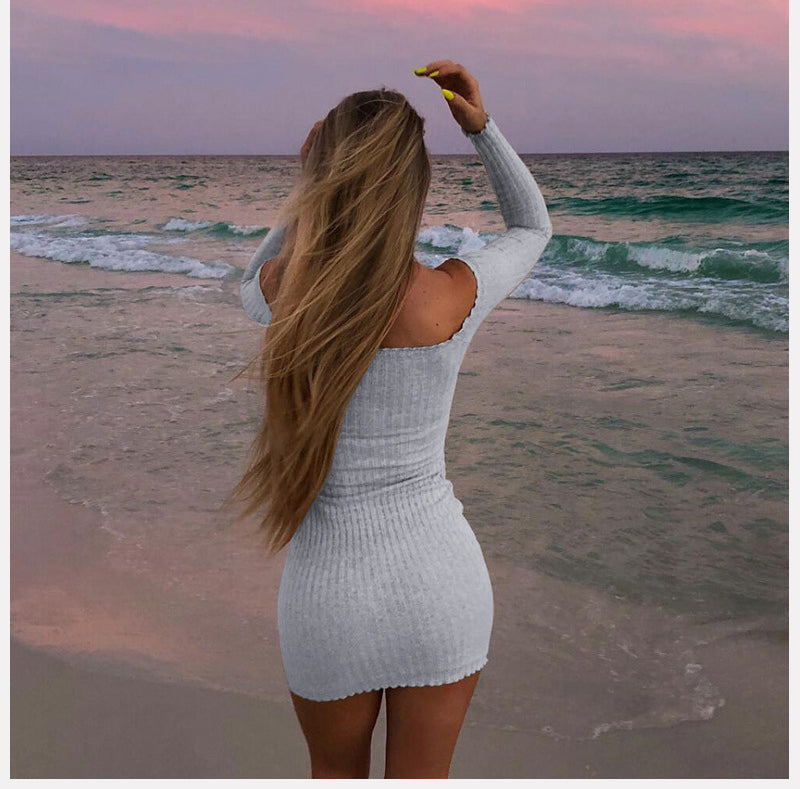 Bodycon Off Shoulder Long Sleeve
