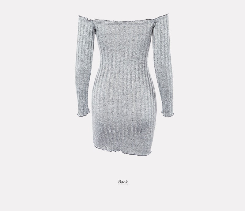 Bodycon Off Shoulder Long Sleeve