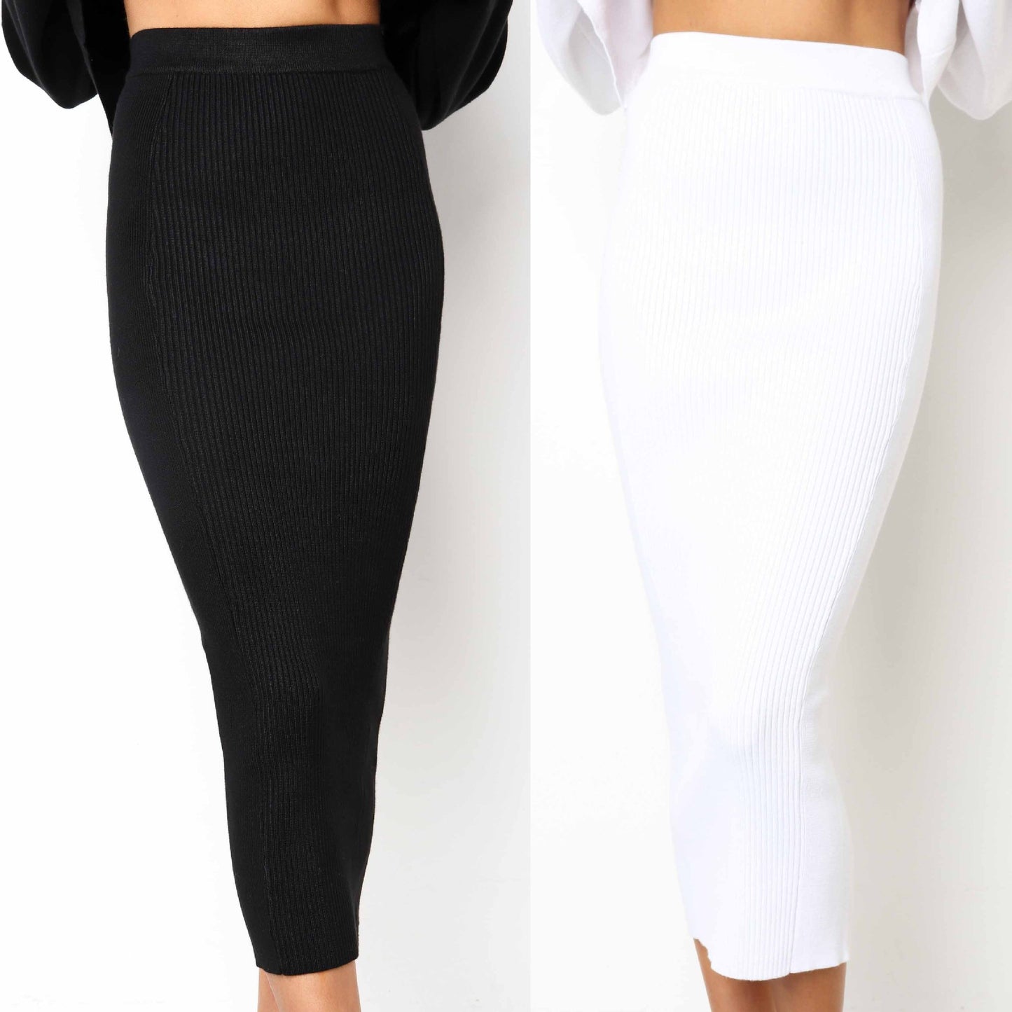 LOSSKY Knitted Autumn Bodycon Long Skirt