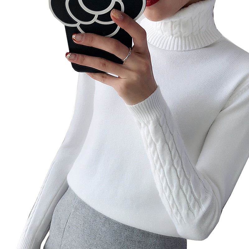 Thick Warm Women Turtleneck Sweater