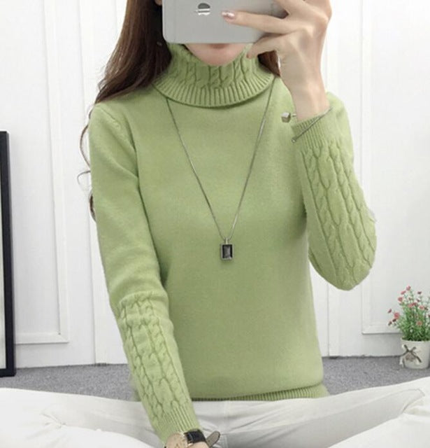 Thick Warm Women Turtleneck Sweater