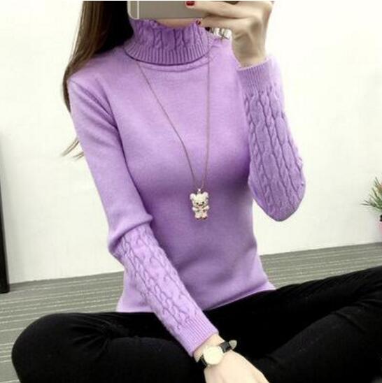 Thick Warm Women Turtleneck Sweater