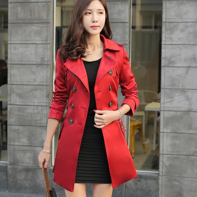 Autumn British style Women's Trench Coat