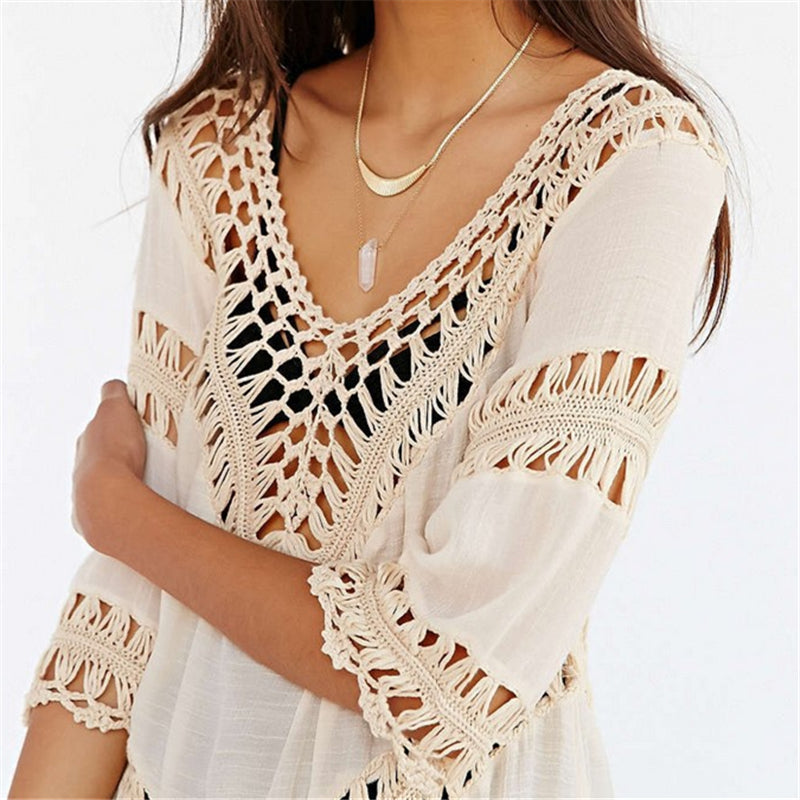 Sleeve Cover Up Bikini Bathing Suit