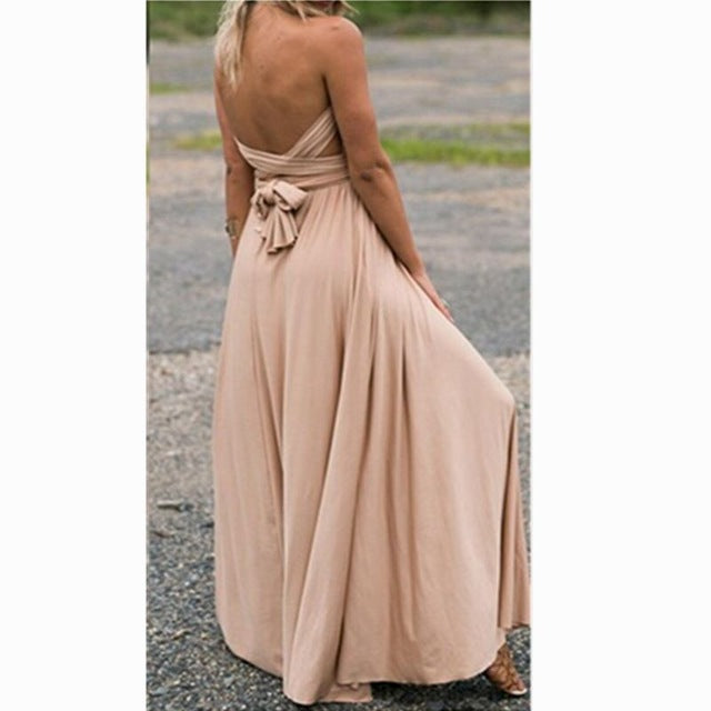 Long Summer Convertible Bohemian Maxi Dresses