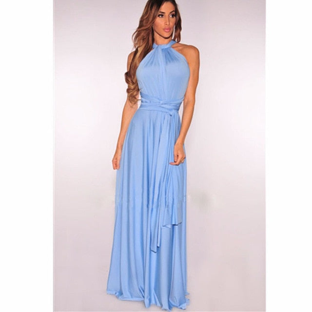 Long Summer Convertible Bohemian Maxi Dresses