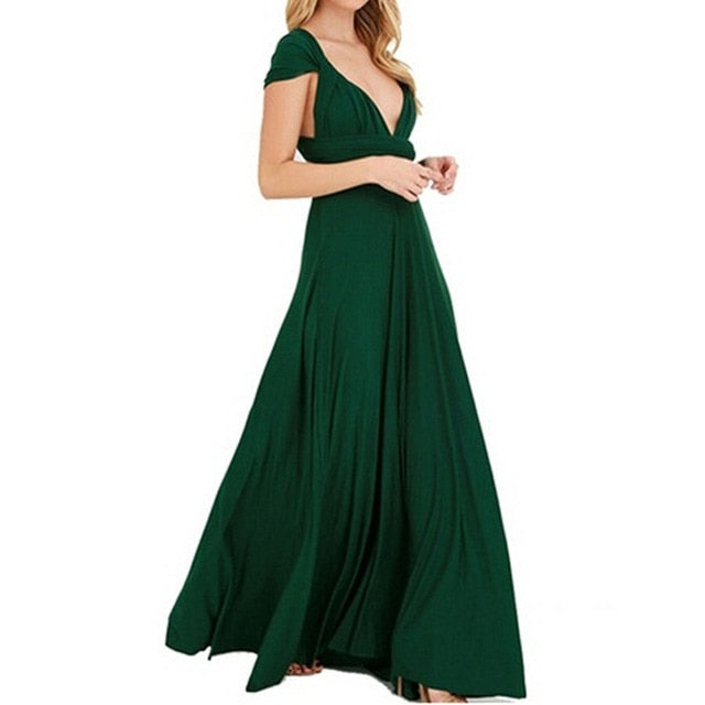 Long Summer Convertible Bohemian Maxi Dresses