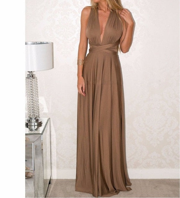 Long Summer Convertible Bohemian Maxi Dresses