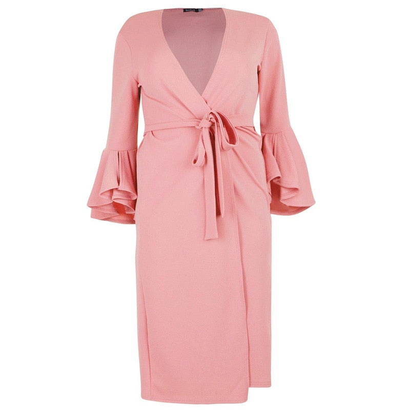 Sleeve Open Stitch Autumn Winter Long Coat Casual Elegant Pink White Clothing