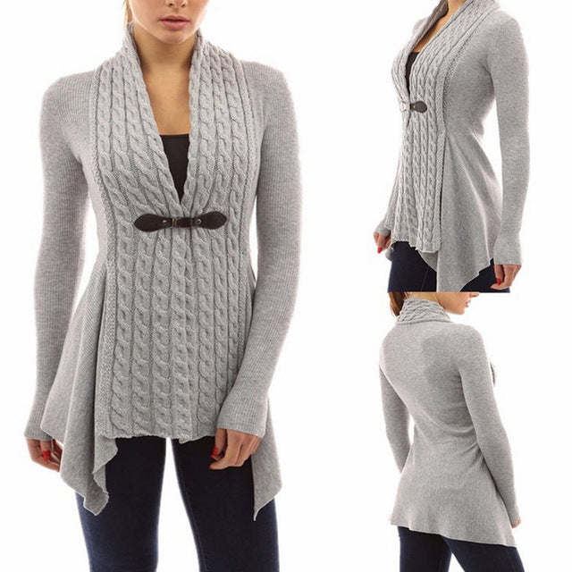 Cardigan Knitted Sweater Women