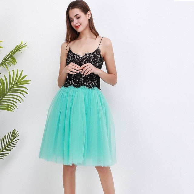 5 Layers 60cm Princess Midi Tulle Skirt