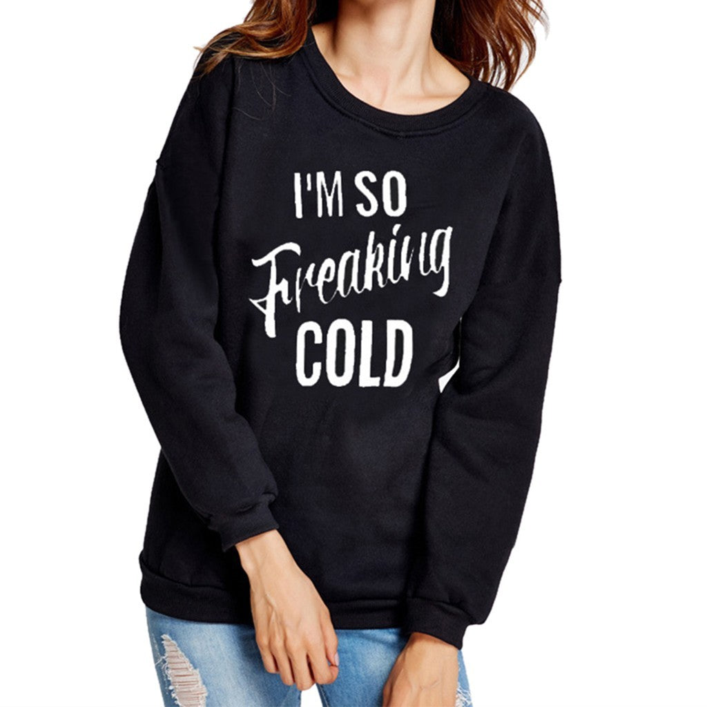 Women Letter Long Sleeve Sweatshirt