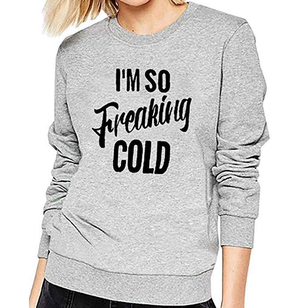 Women Letter Long Sleeve Sweatshirt