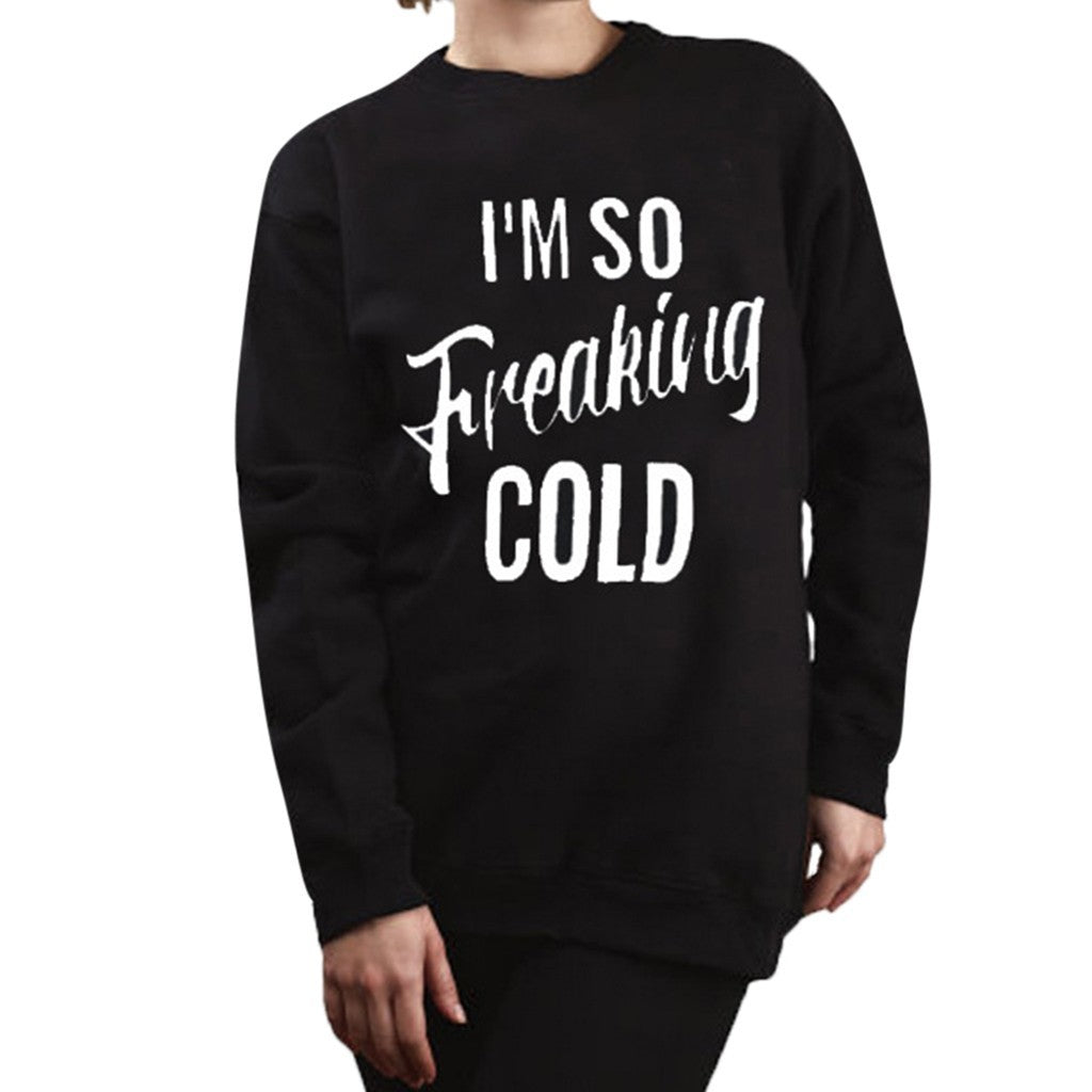Women Letter Long Sleeve Sweatshirt