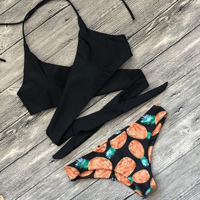Retro Criss Cross Bikinis