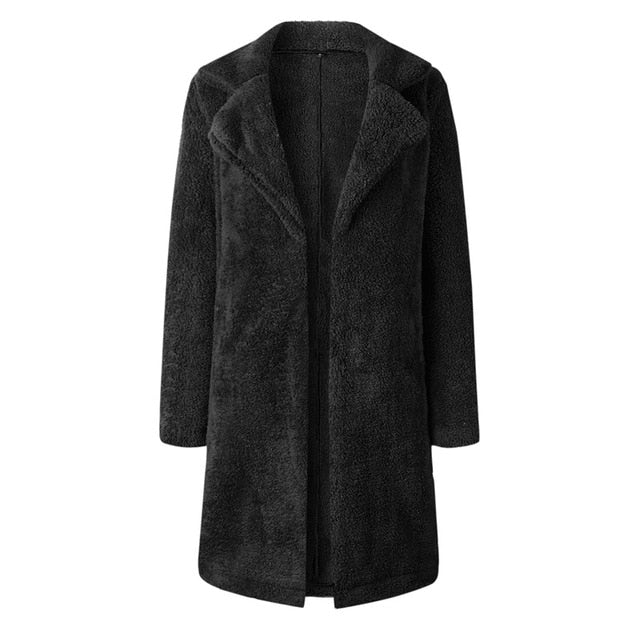 Nadafair Shaggy Long Fur Coat Women Autumn Spring Fluffy Teddy Coat