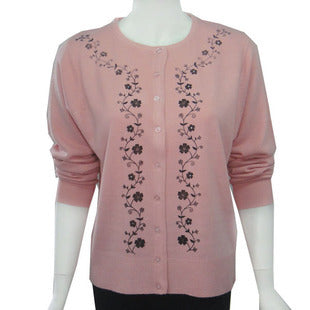 Sweater fashion all-match mother clothing cardigan