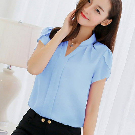 Women Shirt Chiffon Blusas