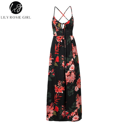 V Neck Women Maxi Dresses