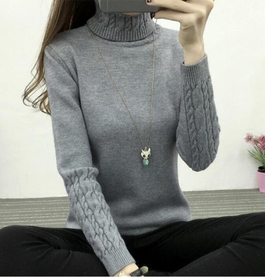 Thick Warm Women Turtleneck Sweater