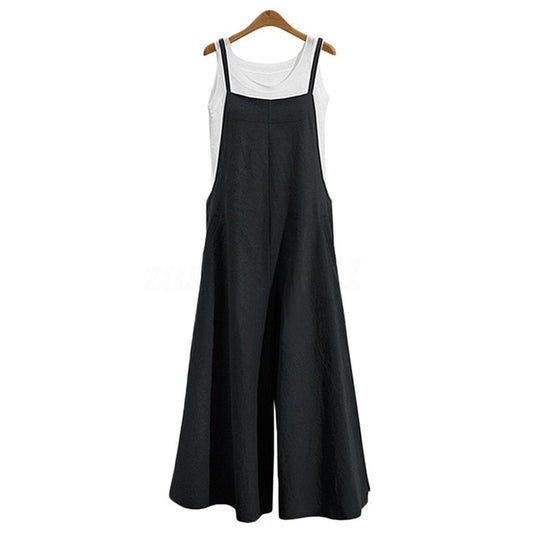Overalls Loose Cotton Linen Jumpsuits