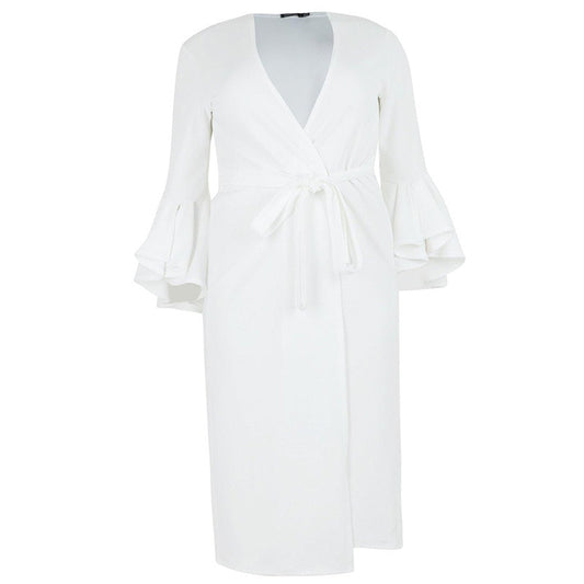 Sleeve Open Stitch Autumn Winter Long Coat Casual Elegant Pink White Clothing