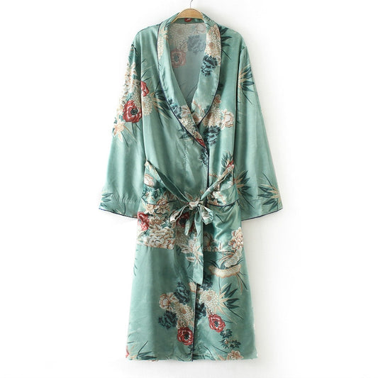 hirigin Women Autumn Floral Long Coat