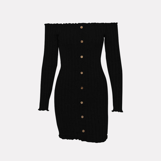 Bodycon Off Shoulder Long Sleeve