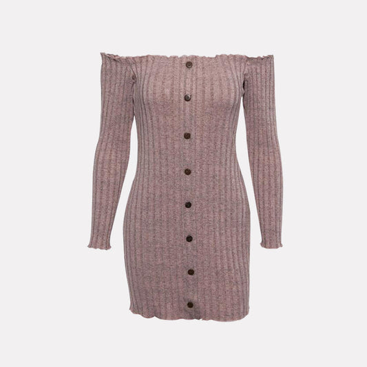 Bodycon Off Shoulder Long Sleeve