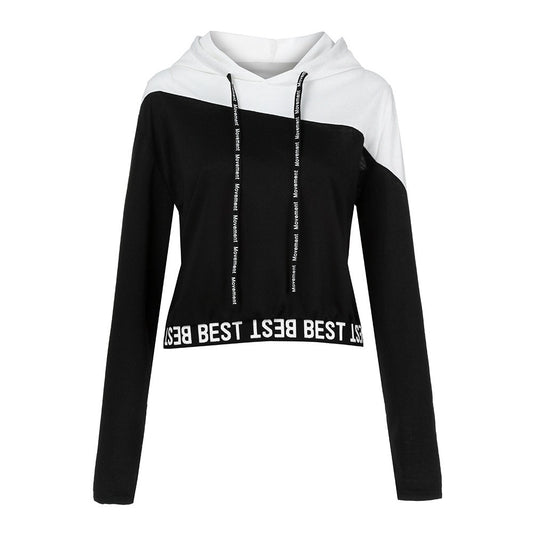 Letter Printing Caps Pullover Sweatshirt Blouse