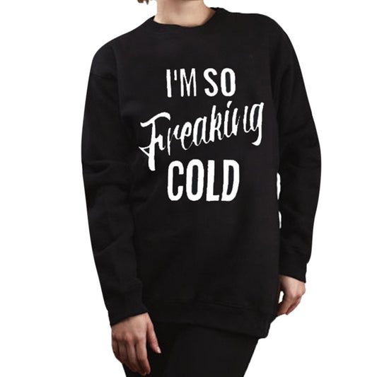 Women Letter Long Sleeve Sweatshirt