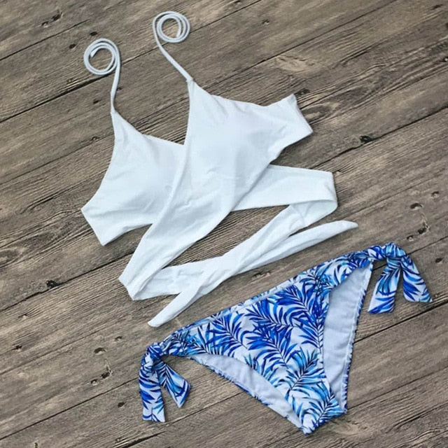 Retro Criss Cross Bikinis