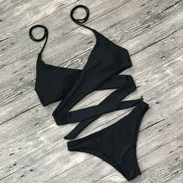 Retro Criss Cross Bikinis