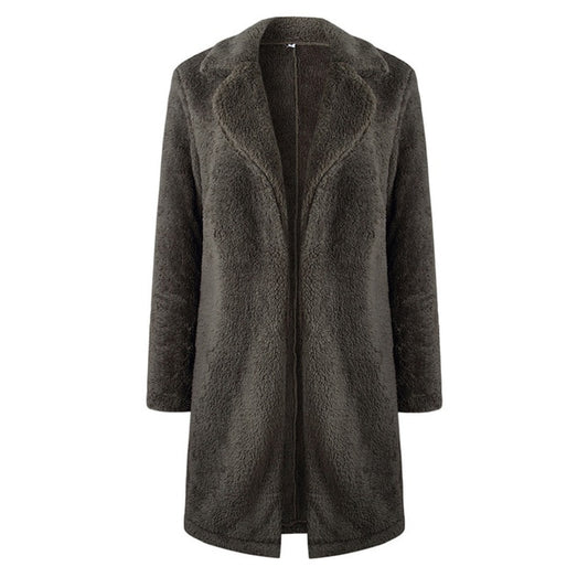 Nadafair Shaggy Long Fur Coat Women Autumn Spring Fluffy Teddy Coat