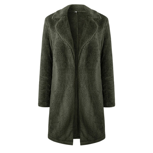 Nadafair Shaggy Long Fur Coat Women Autumn Spring Fluffy Teddy Coat